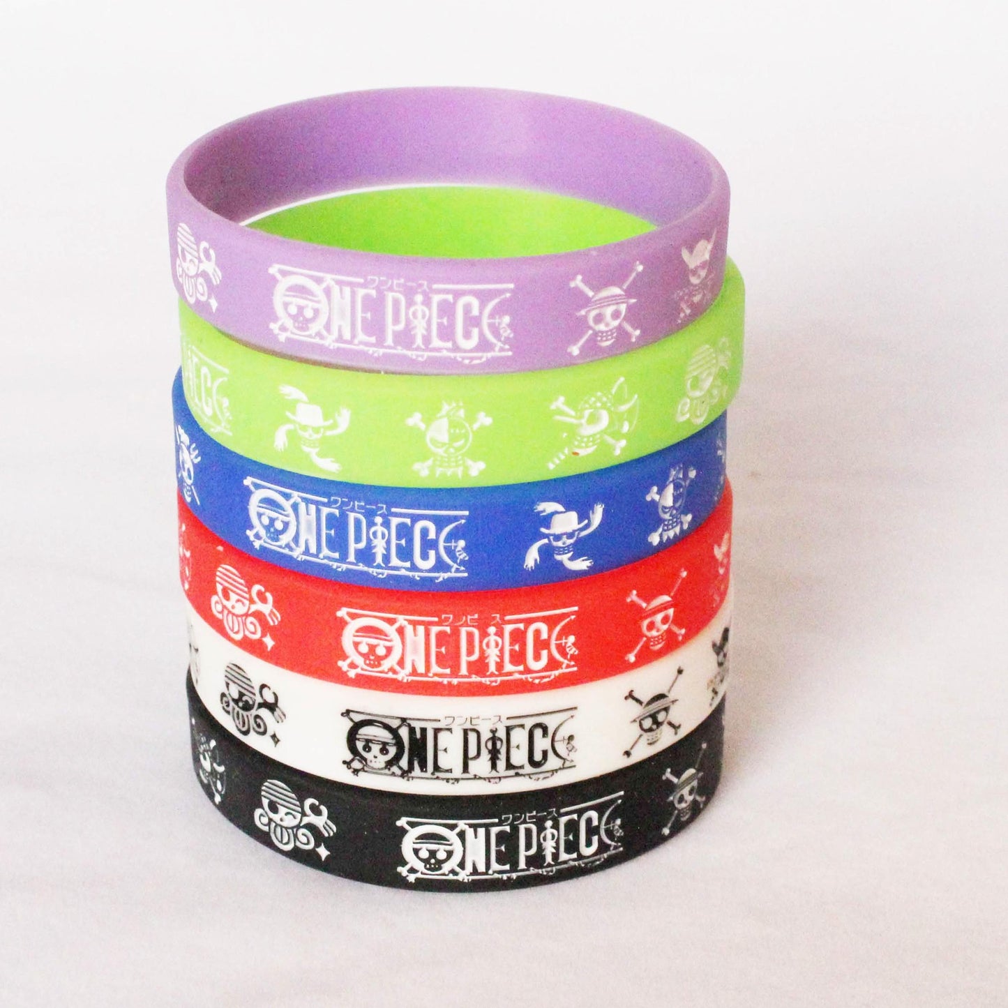 Engraved Gravure Cartoon Silicone One Piece Bracelets
