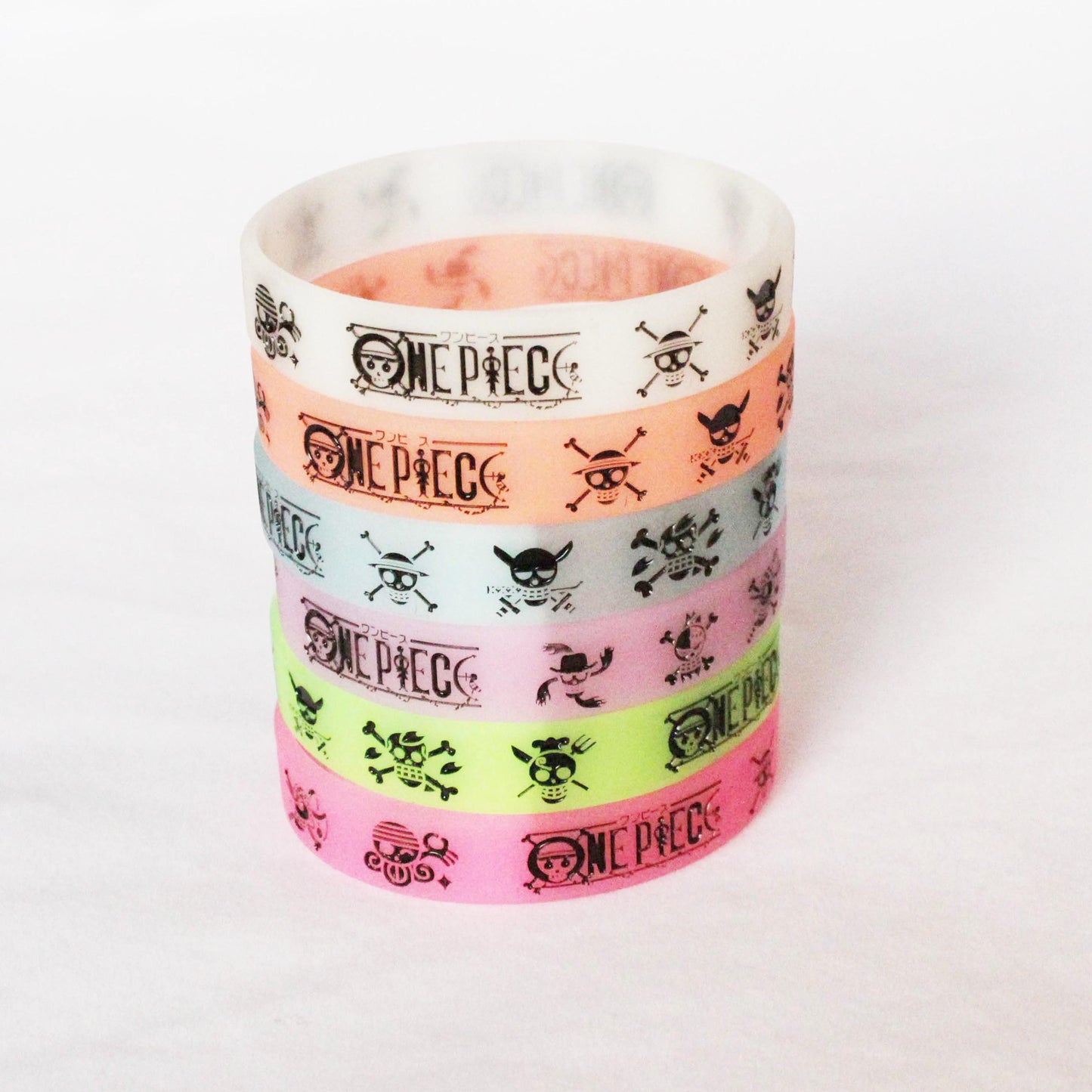 Engraved Gravure Cartoon Silicone One Piece Bracelets