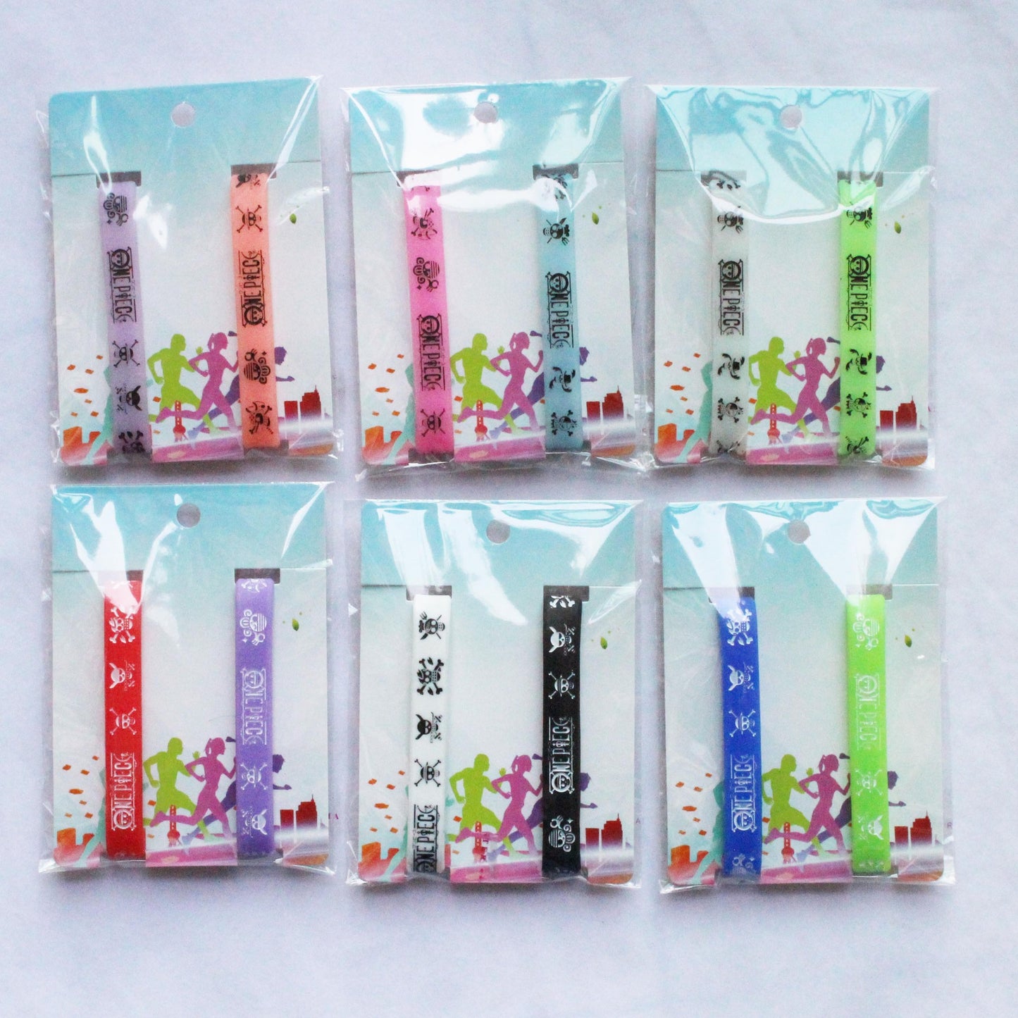 Engraved Gravure Cartoon Silicone One Piece Bracelets