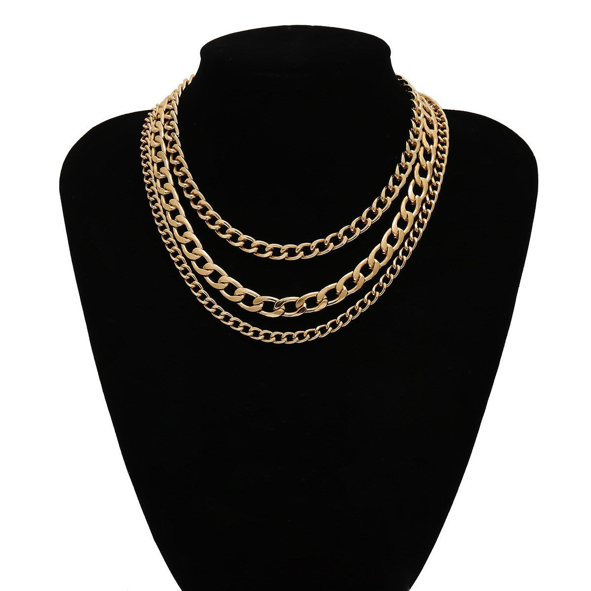 Women's Hip Hop Geometric Retro Simple Personality Chain Tassel Necklace