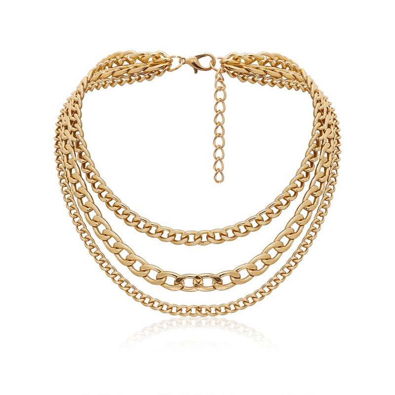 Women's Hip Hop Geometric Retro Simple Personality Chain Tassel Necklace