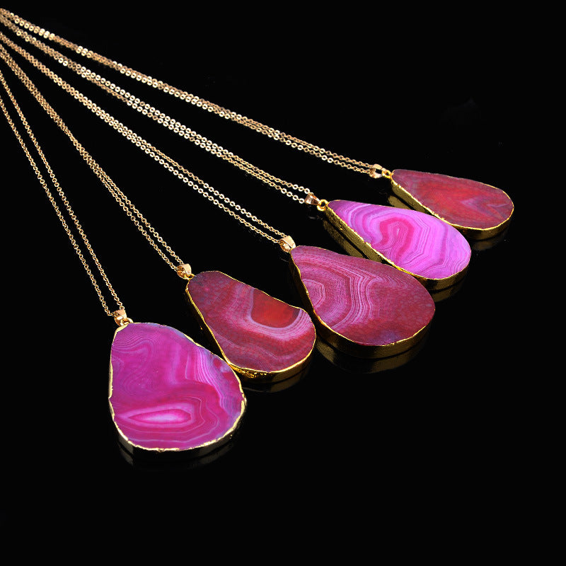 Crystal Cut Pattern Geometric Irregular Clavicle Chain Neck Necklace