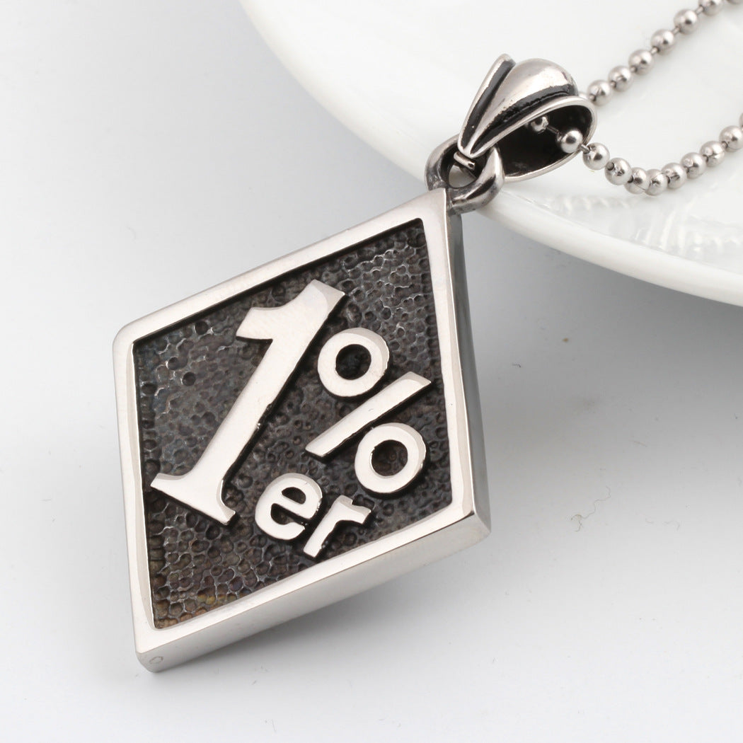 Classy Retro Fashion Square Stainless Steel Pendants