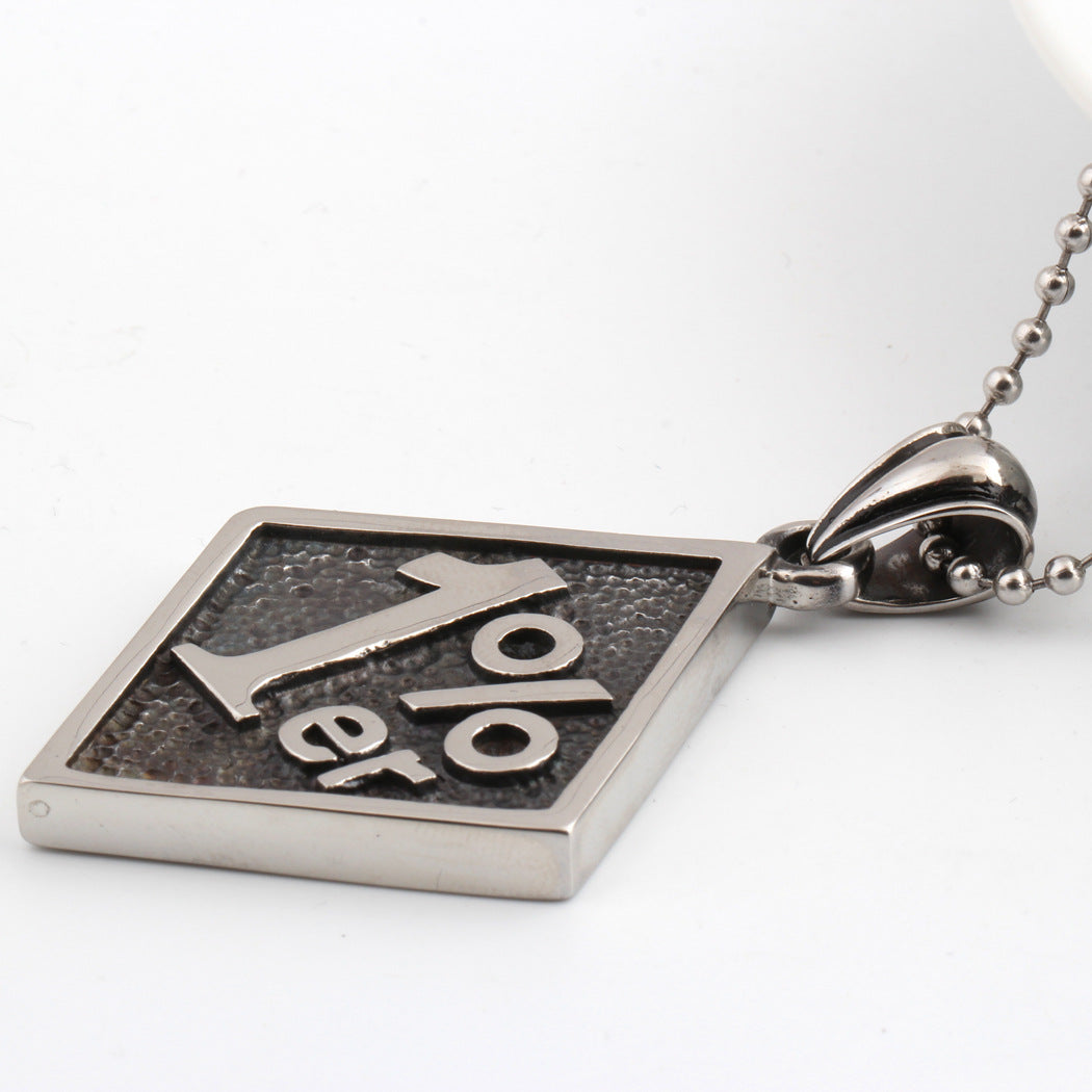 Classy Retro Fashion Square Stainless Steel Pendants