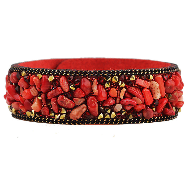 Crystal Gravel Color Fashion Temperament Model Bracelets