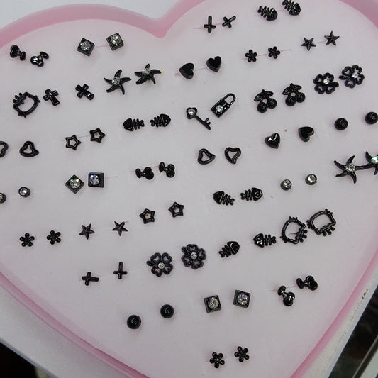 One Box Set Two Yuan Store Color Retention Earrings