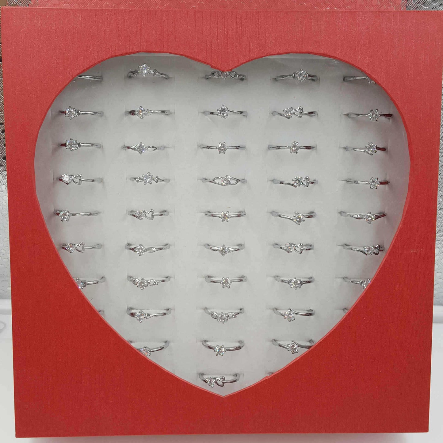 Live Plated Real Platinum Zircon Diamond Rings