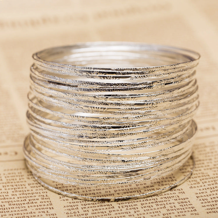 Plug Sier Plated Thin Small Stall Special Bracelet