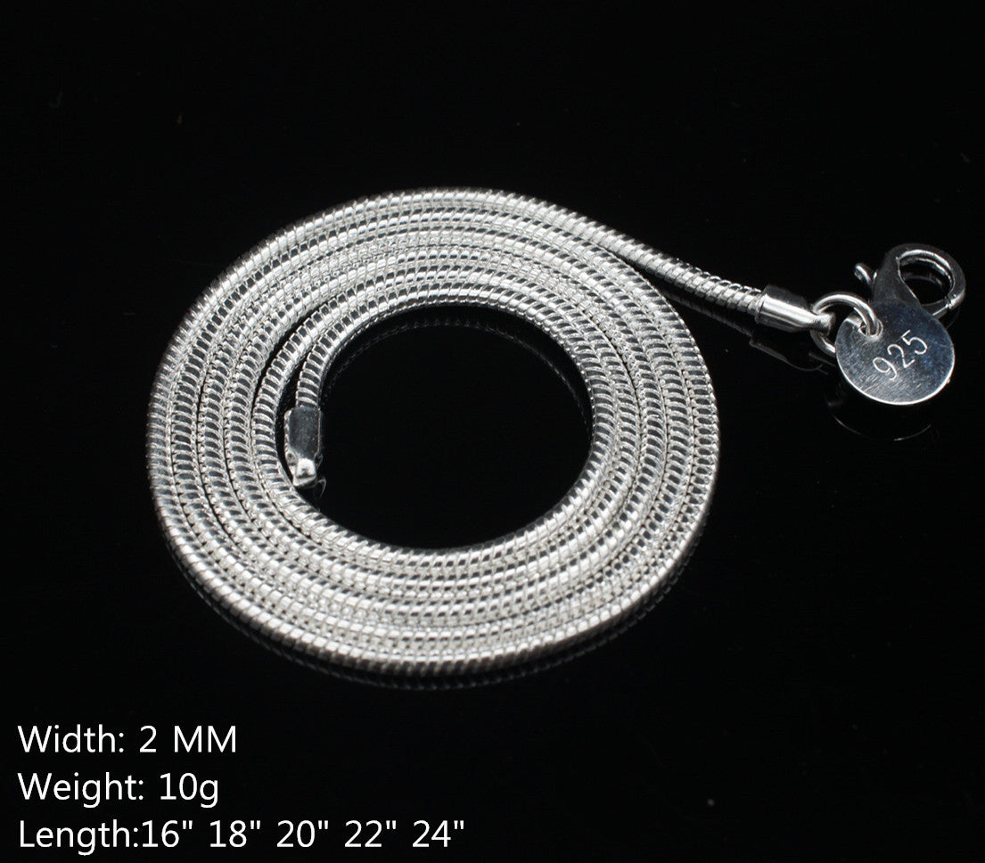 Snake Bones Chain Fashion Sier Clavicle Necklace