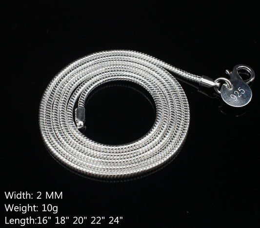Snake Bones Chain Fashion Sier Clavicle Necklace