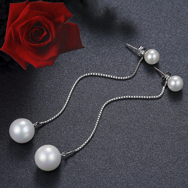 Women's Pearl String Pairs Of Fashion Eardrops Earrings