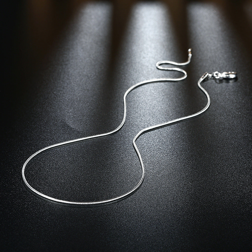 Sier-plated Snake Chain Simple Characteristic Fashion Necklaces