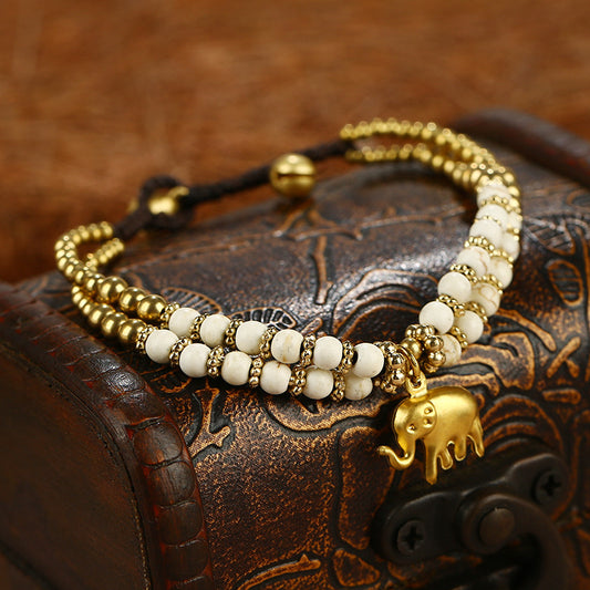 Women's Hand-woven Turquoise Vintage Animal Hand Bracelets