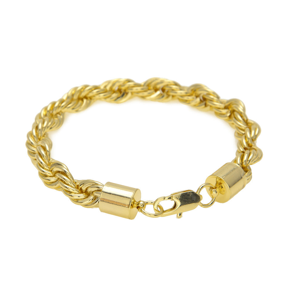 Trend Twisted String Chain High Quality Gold-plated Twist Bracelet