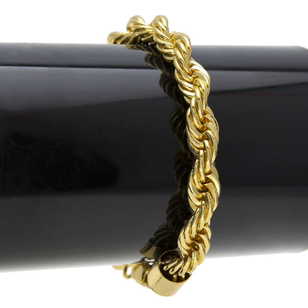 Trend Twisted String Chain High Quality Gold-plated Twist Bracelet