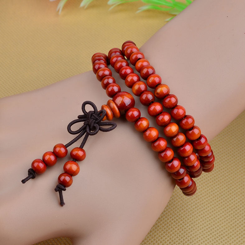 Large Beads Automobile Peaceful Auspicious Red Bracelet