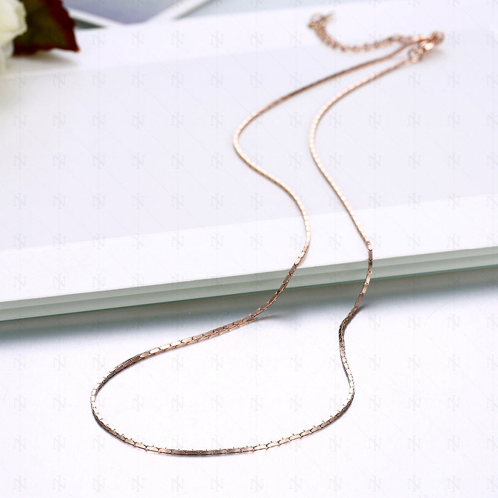 Gold-plated Hard Thick Environmentally Friendly Electroplated Necklace