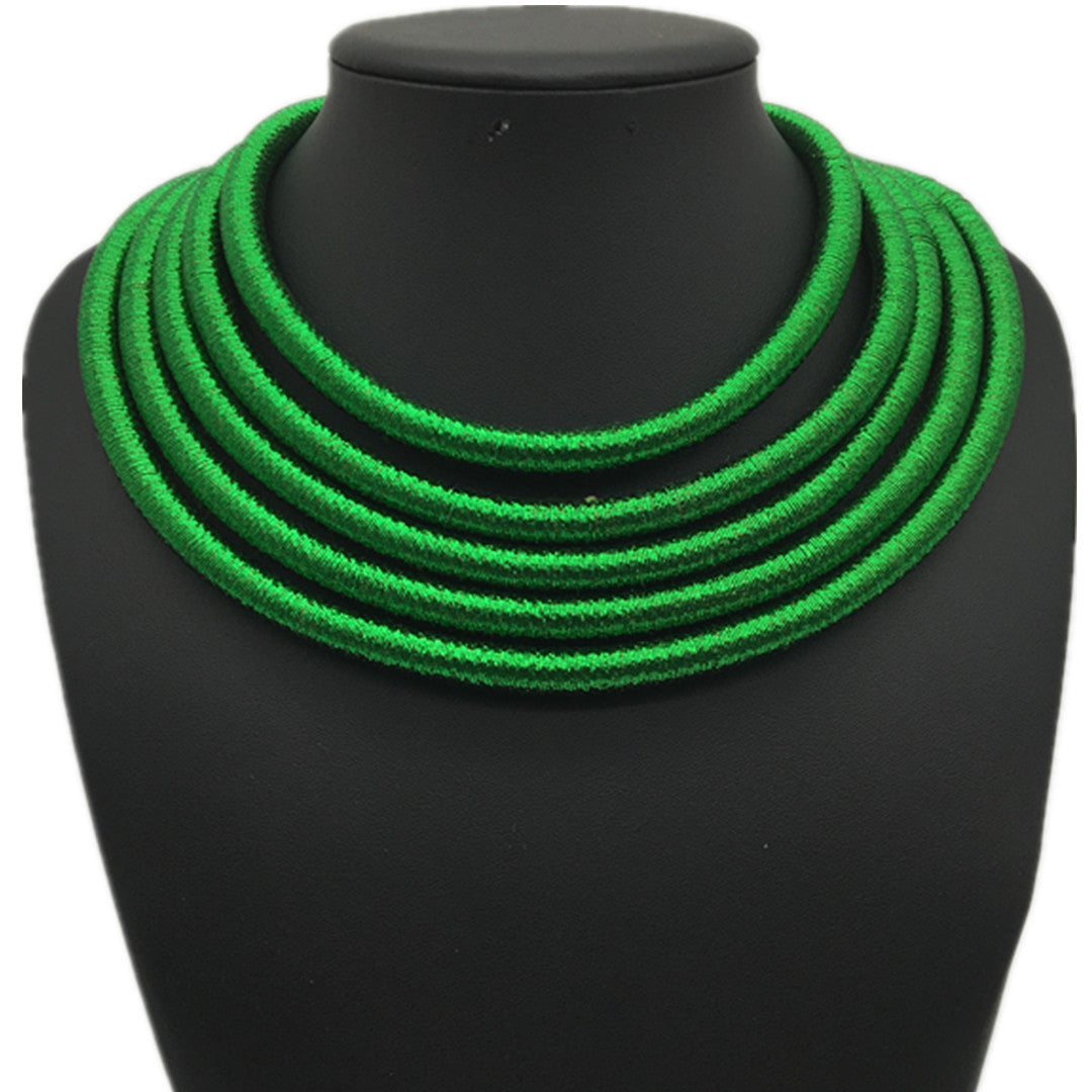 Women's Exaggerated Woven For Clavicle Chain Necklaces