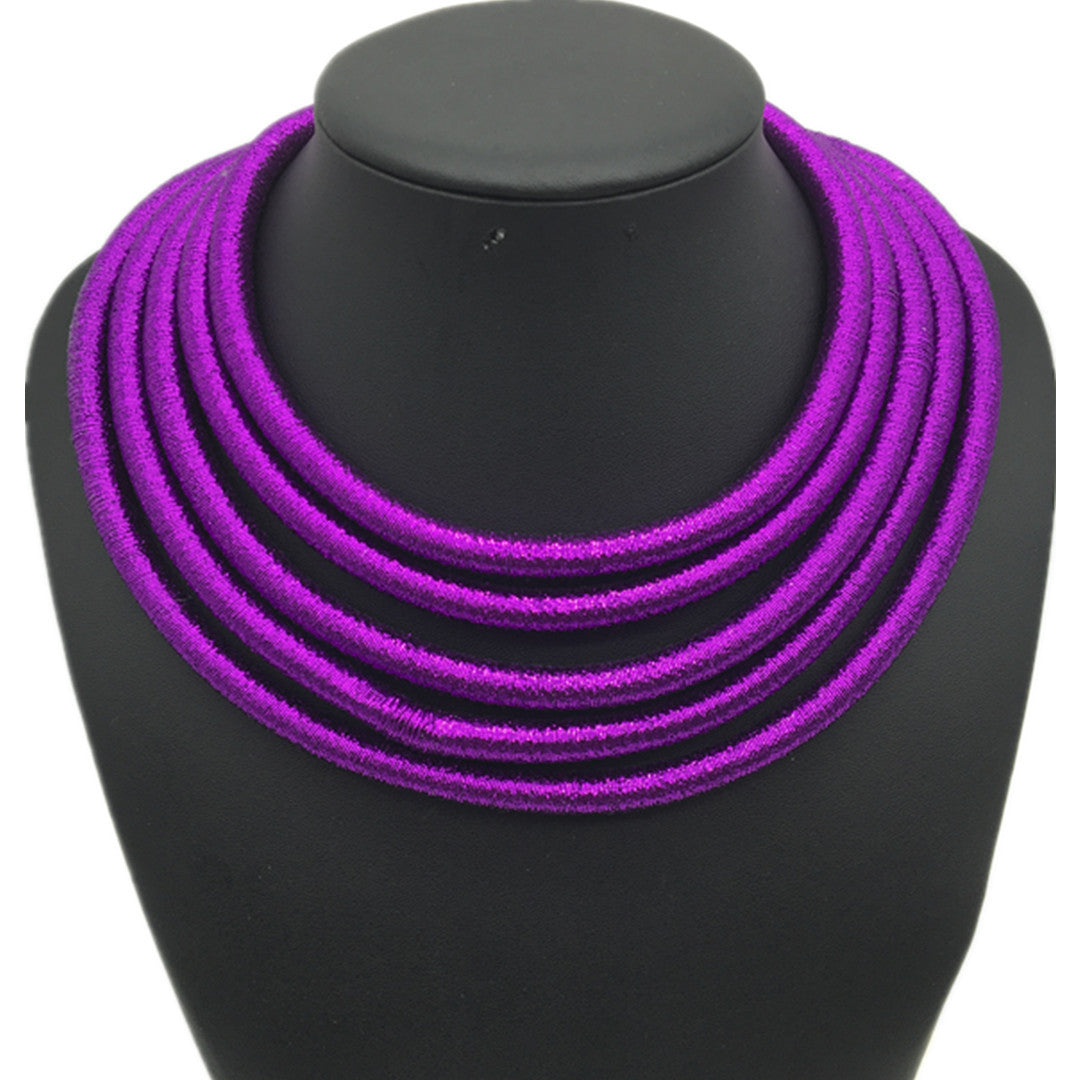Women's Exaggerated Woven For Clavicle Chain Necklaces