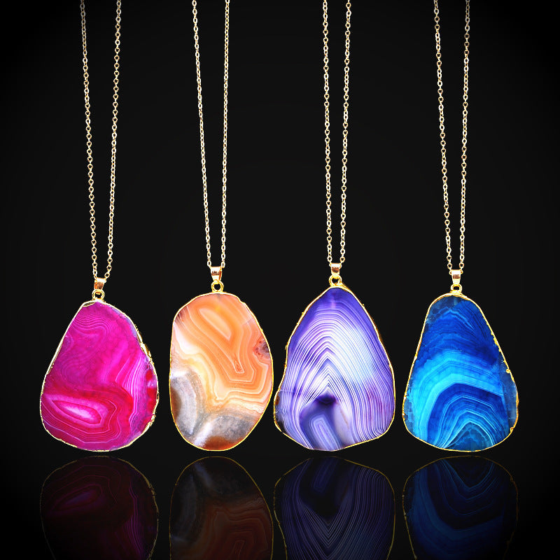 Crystal Cut Pattern Geometric Irregular Clavicle Chain Neck Necklace