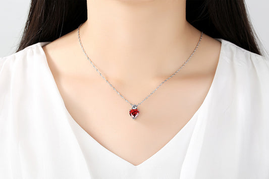 Women's Accessories Heart-shaped Fashion Zircon Jewelry Necklaces