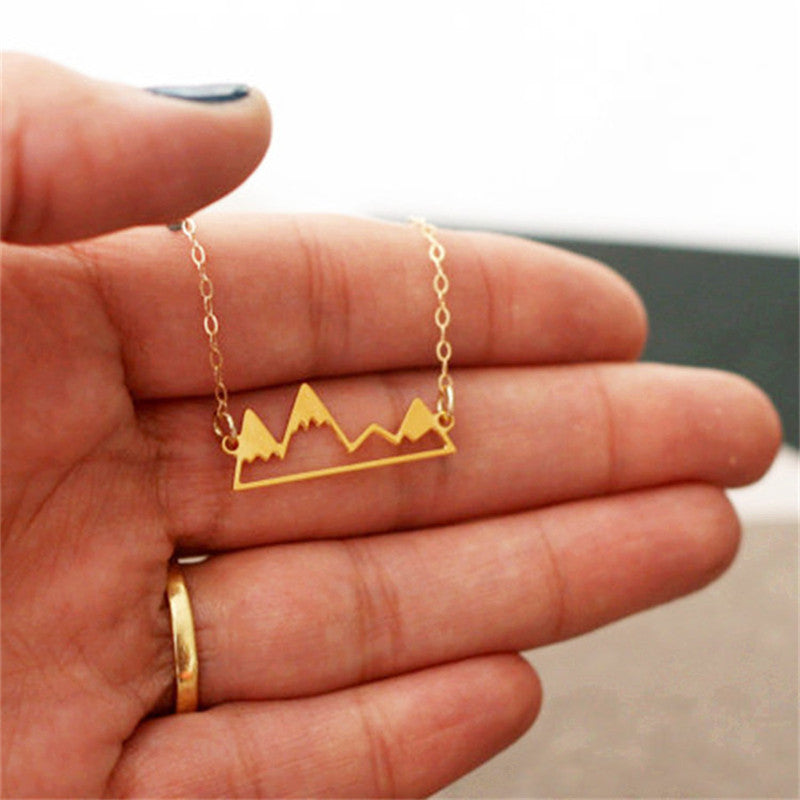 Small Jewelry Mountain Hollow Snow Clavicle Necklaces