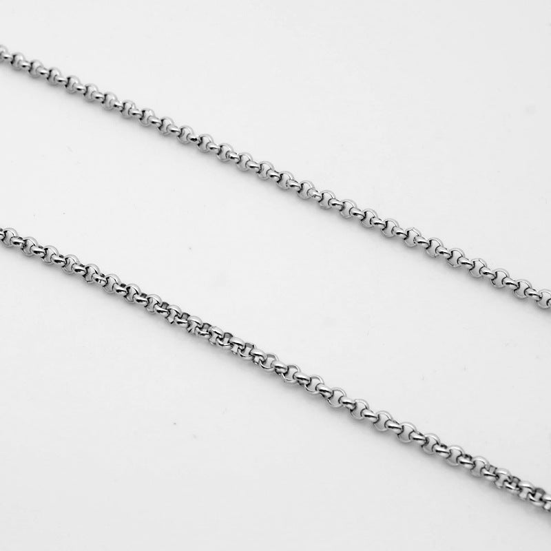 Stainless Steel Titanium Chain Thick Round Necklaces