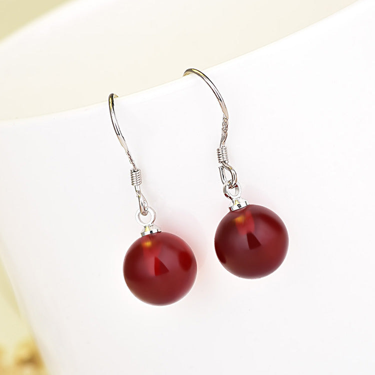 Stars Triangle Round Long Pearl Geometric String Earrings