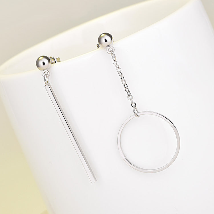Stars Triangle Round Long Pearl Geometric String Earrings