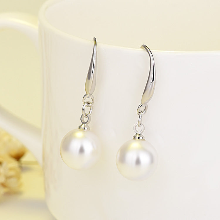 Stars Triangle Round Long Pearl Geometric String Earrings