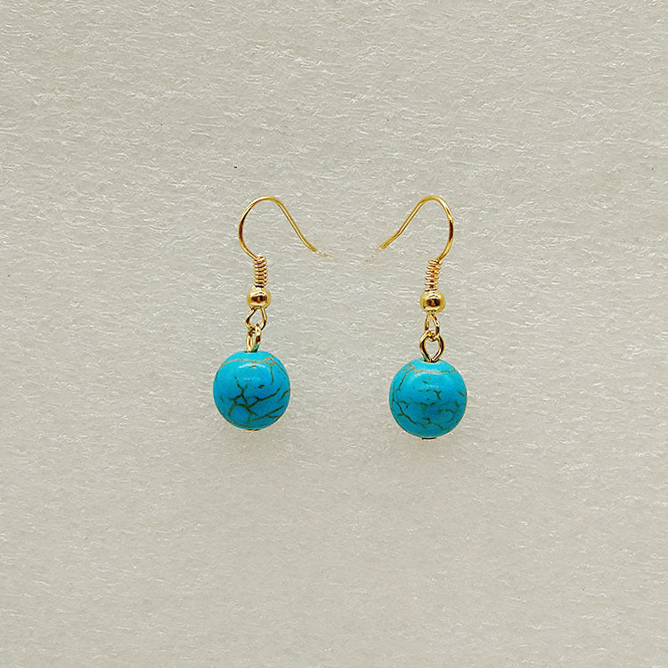 Goods Tassel Simple Artificial Pearl Crystal Earrings