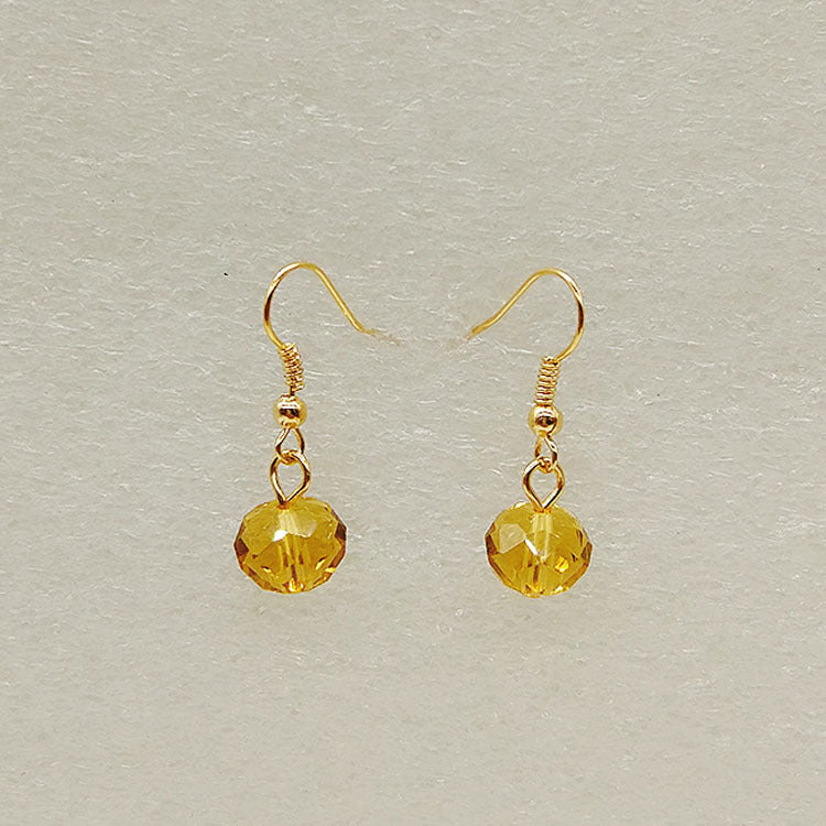 Goods Tassel Simple Artificial Pearl Crystal Earrings