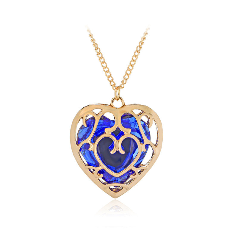 Ornament Hollow Heart Crystal Hot Peripheral Necklaces