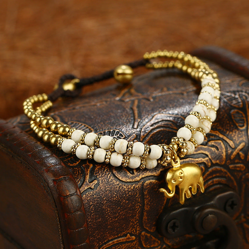Women's Hand-woven Turquoise Vintage Animal Hand Bracelets