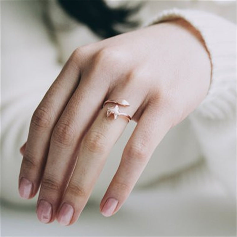 Creative Popular Cute Personality Fox Adjustable Rings