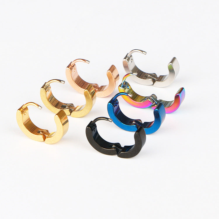 Trendy Titanium Steel Personalized Minority Dignified Ear Buckle