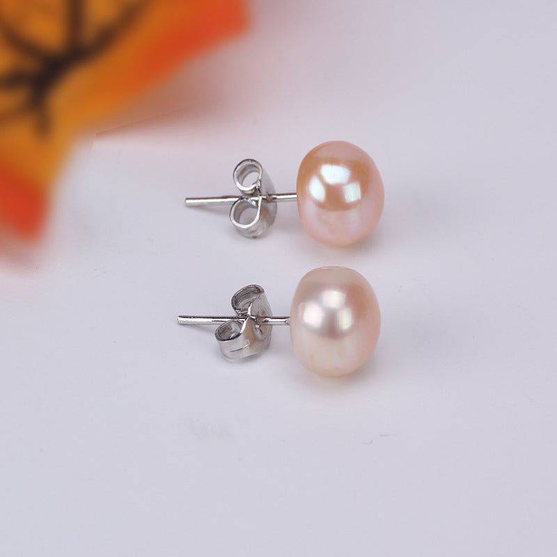 Women's Natural Freshwater Pearl Ear Female Fashion Stud Earrings