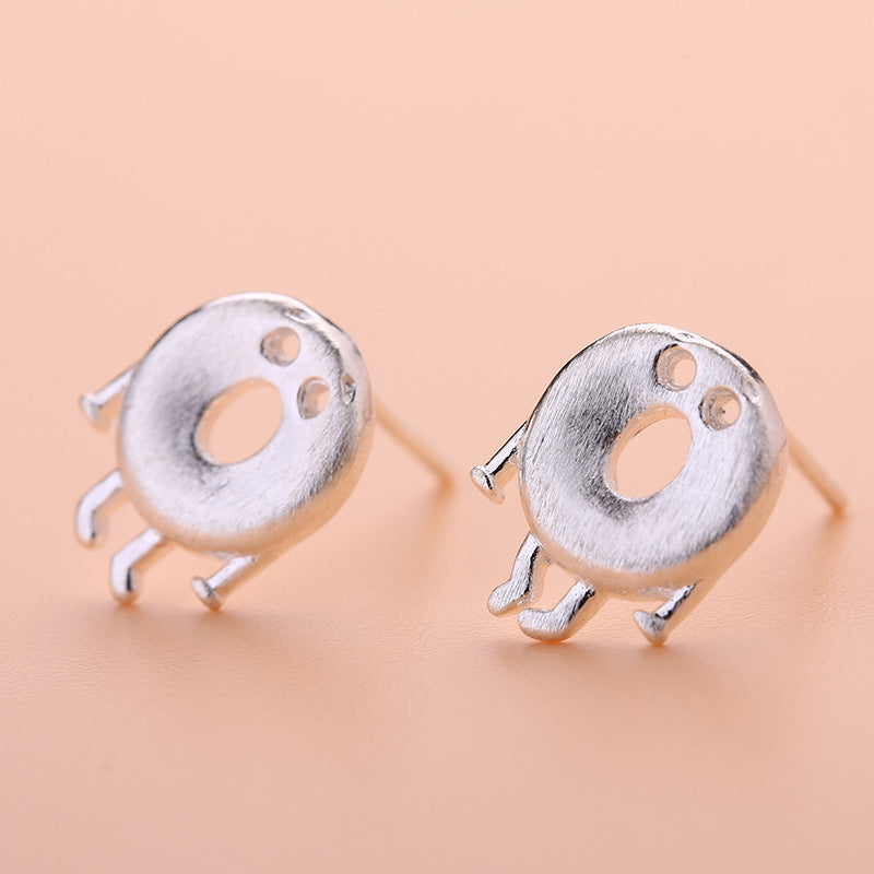 Graceful Petite Statement Cat Korean Style Stud Earrings