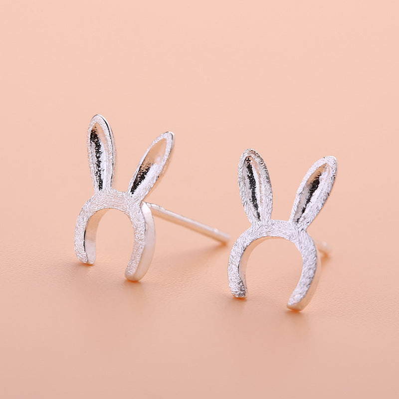 Graceful Petite Statement Cat Korean Style Stud Earrings