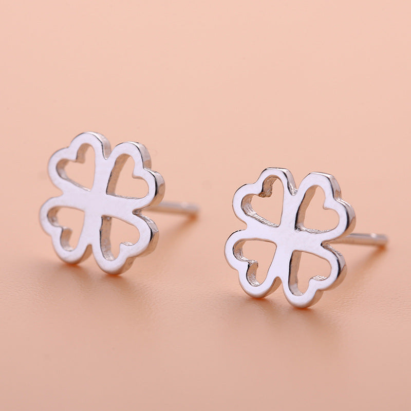 Graceful Petite Statement Cat Korean Style Stud Earrings
