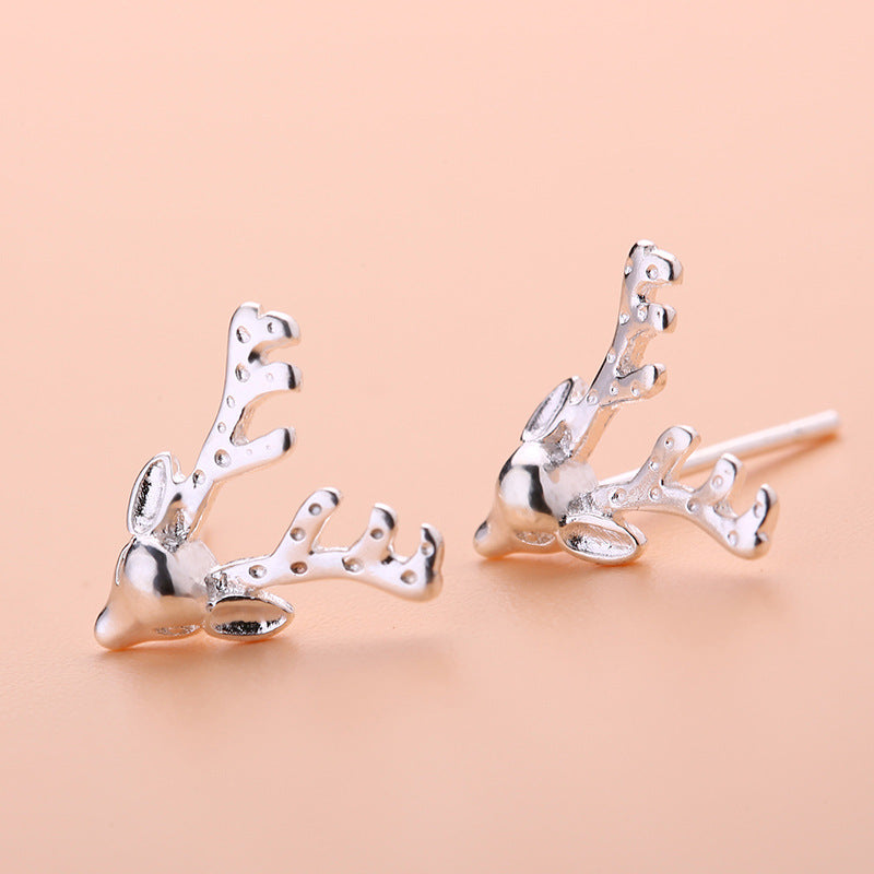 Graceful Petite Statement Cat Korean Style Stud Earrings