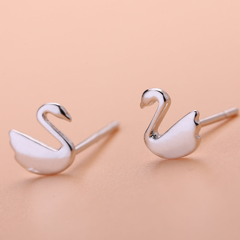 Graceful Petite Statement Cat Korean Style Stud Earrings
