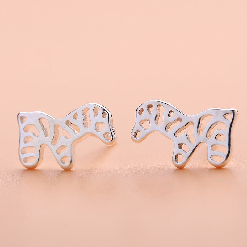 Graceful Petite Statement Cat Korean Style Stud Earrings
