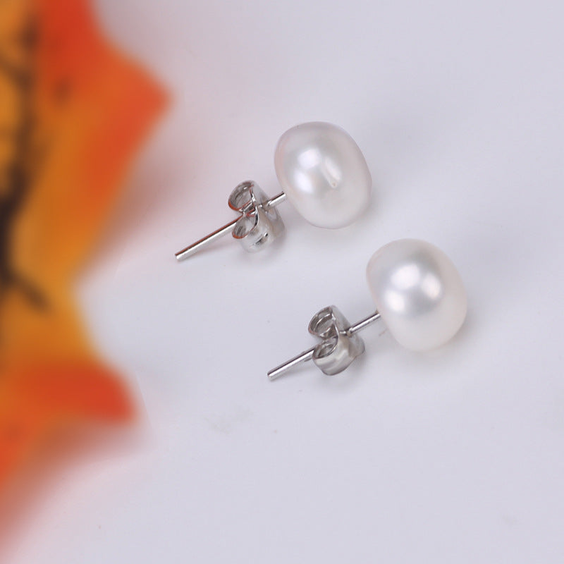 Women's Natural Freshwater Pearl Ear Female Fashion Stud Earrings
