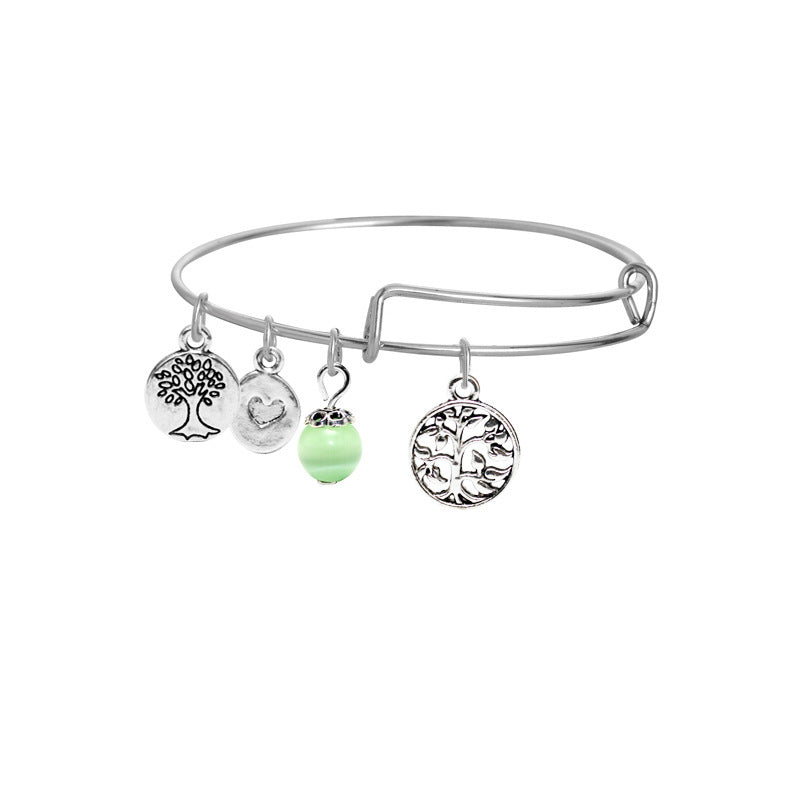 Tree Palm Starfish Shell Alloy Female Personality Iron Bracelet