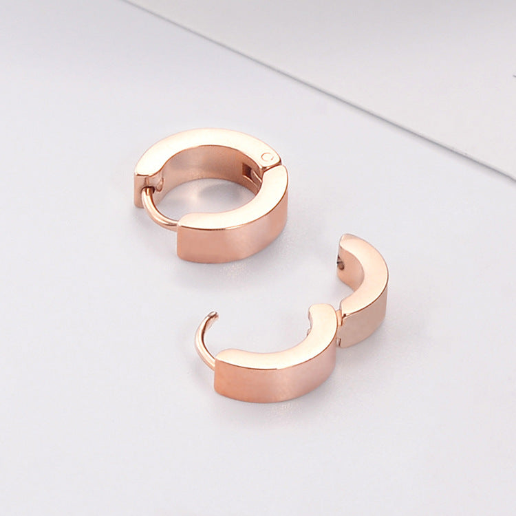 Trendy Titanium Steel Personalized Minority Dignified Ear Buckle