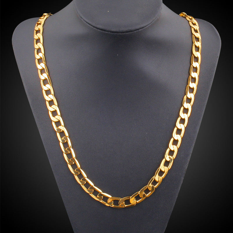 Figaro To Unisex Geometric Gold-plated Chain Necklace