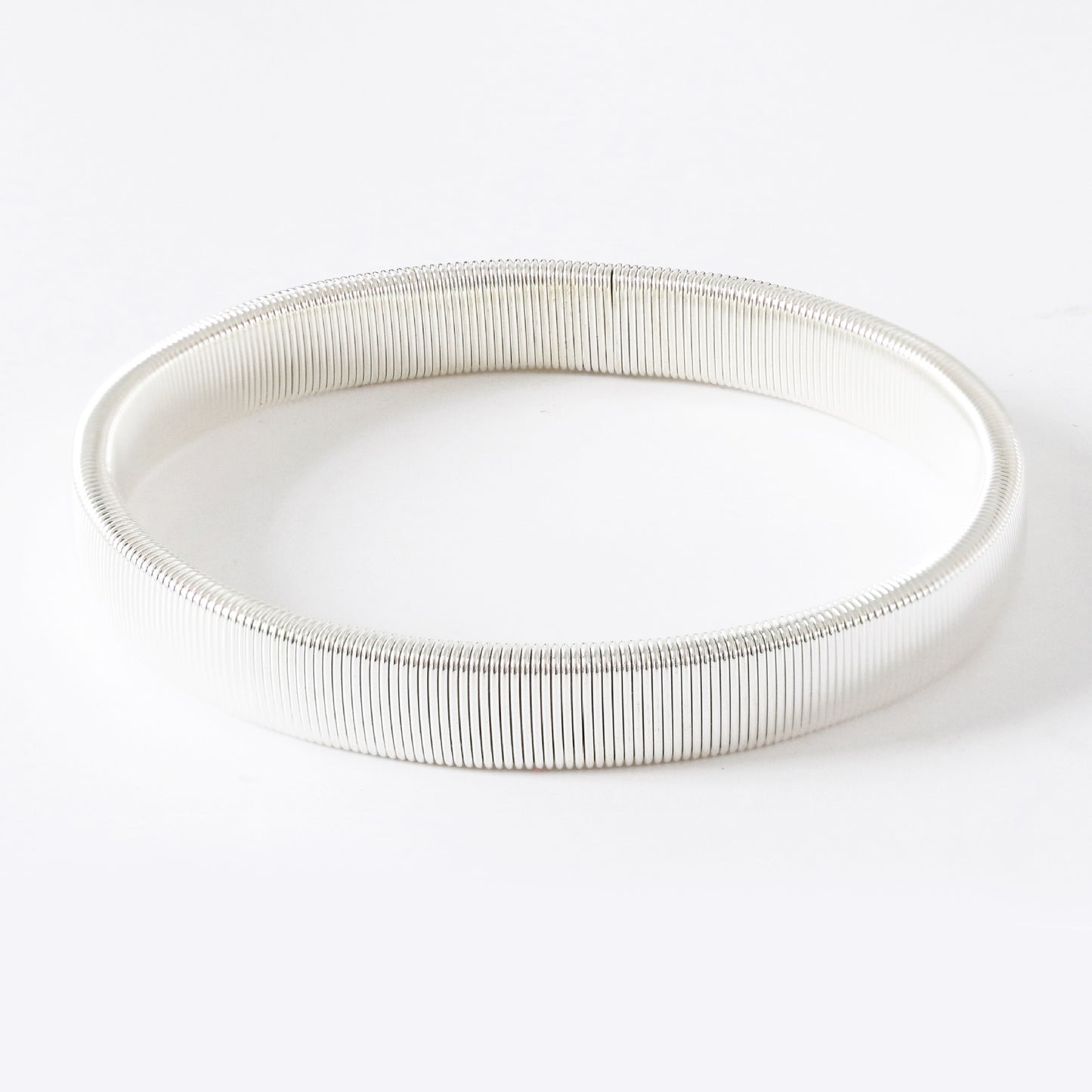 Men's Metal Spring Bangle Armband Elastic Bracelet