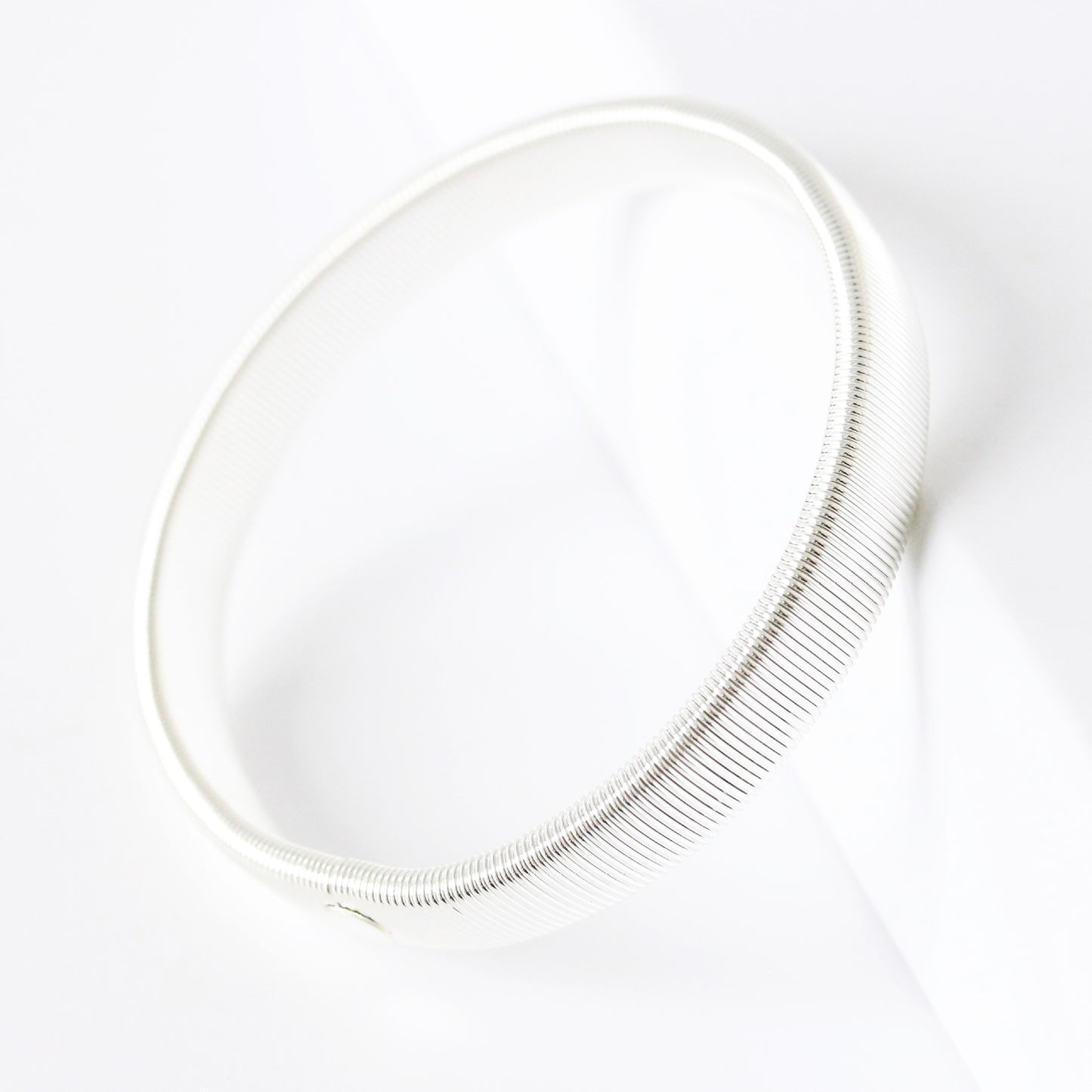 Men's Metal Spring Bangle Armband Elastic Bracelet