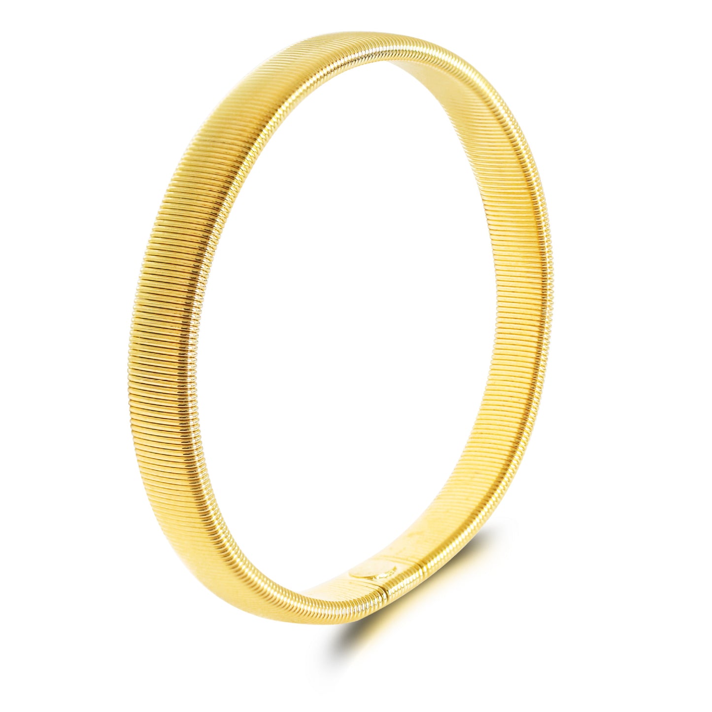 Men's Metal Spring Bangle Armband Elastic Bracelet